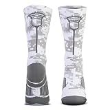 ChalkTalkSPORTS Lacrosse Socks - Mid Calf - Camo Lax Stick Head Adult