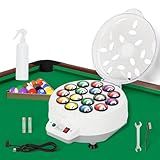 NURATIT Upgraded Billiard Ball Cleaner and Polisher, Billiard Ball Cleaner, Pool Ball Cleaner for 16 Billiard and Snooker, Balls British and American Dual Use 110V, Automatic Pool Ball Cleaner