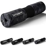 Fitgriff® Barbell Hip Thrust Pad for Squats, Lunges & Glute Bridges – Weightlifting Cushion for Neck & Shoulder Protection – Fits Olympic & Standard Bars (Camo-Black)