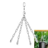 Fecovanti Punching Bag Hanger, 360 Rotation Heavy Bag Chain,Swivel with Quick Connection Links for Gym Swing, Hammock, and Yoga Swing