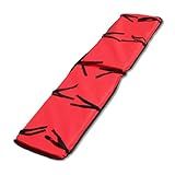 Flexible Flyer Toboggan Sled Pad – 57 Inch Water-Resistant Sled Cushion for 6 Foot Toboggans, Red Foldable Non-Slip Foam Seat for Comfortable Snow Sledding