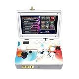 UYXOERA 9800 in 1 Hand-held Portable Arcade Game Console 10.1-inch HD Screen Dual Players 3D Retro Electronic Metal Box, Retro Video Game Machine Search/Hide/Pause Games