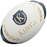 Kuyra Premium Rugby Ball Size 5 – Official Match & Training Gear, Water-Resistant Super Grip, 3-Ply Construction, Durable Outdoor Youth Kids Adult Rugby Ball for Men Women