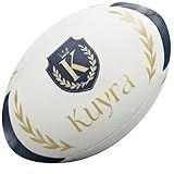 Kuyra Premium Rugby Ball Size 5 – Official Match & Training Gear, Water-Resistant Super Grip, 3-Ply Construction, Durable Outdoor Youth Kids Adult Rugby Ball for Men Women