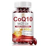 SIGNILIFE CoQ10 400mg Per Serving, 300 Softgels Extra Strength with MCT Oil