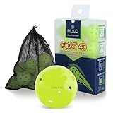 MULO Pickleball Balls (12 PCS) - USAPA Standard Size & Weight Pickle Ball with 40 Holes, Suitable for All Surface