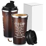 Skybooly 1 Pcs Team Gifts for Employees 17oz Insulated Tumbler,Wood Color
