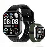 moutarlier Built-in GPS Distance Tracking Watch for Men and Women, Average Pace Running & Swim Watch, Waterproof, Long Battery Life (Black)