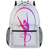 Gymnastics Backpacks Travel Backpack for Women Men Waterproof Bookbag Laptop Backpack with Compartment Traveling Back Pack for Work, Sport, Gym