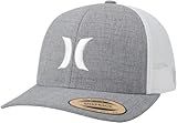 Hurley Men's Caps - Del Mar Mesh Panel Baseball Cap Trucker Hat - Snap Back Hats for Men, Cool Grey Heather