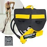 Ferok Pro - Swimming Resistance Band Set with Paddles – The Ultimate Swim Training Equipment for Dryland Workout - Resistance Bands & Cords for Swimming - Including Exercise - Light Yellow