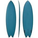 nanazero Wood Skin Surfboard Hybrid HB02 Fish 6'2", Durable and Light-Weight Structure