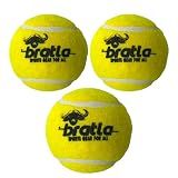 Bratla Pro Tennis Balls for Cricket - Lightweight Cricket Ball Tennis Ball for Tape Ball Cricket Bat (Pack of 3)