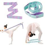 Stralume 2 PCS 8 Loops Dance Stretch Bands & Gymnastics Bands for Kids, Extended Length Resistance Bands for Ballet Latin Training, Kids Gymnastics Equipment for Home Workout & Flexibility Exercise