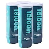 Teloon Championship Tennis Balls - Extra Duty - Regular Duty Felt Pressurized Tennis Balls (4 Cans, 12 Balls)