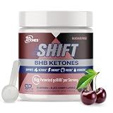 Real Ketones BHB Exogenous Ketones Energy Powder Sugar Free Electrolyte Powder with 4 Main Fasting Electrolytes & Hydrating Patented BHB Ketones for Energy & Focus (Black Cherry, 30 Servings)