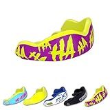 DAMAGE CONTROL High-Impact Mouth Guard – Sports Mouthguard for Boxing, Football, Hockey, Lacrosse & Basketball, Protects Teeth & Jaw, Protective Mouthpiece for Adults & Youth (Adult, HA HA HA 2.0)