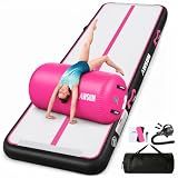 AWSUM Inflatable Gymnastics Mat with Air Roller Barrel Tumbling Equipment