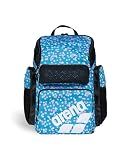 Arena One Go Backpack Swimmers Athletes Sports Gym Rucksack Multisport Daypack Large Size Training Gear Equipment Swim Bag for Men and Women, 45 Liters, Flowers