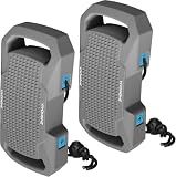 VIVOHOME EVA Boat Fenders 2 Pack for Docking, Boat Bumpers with Nylon Rope, and Fixed Lock Fit for Yachts, Sailing Dinghies, Bass Boats, Gray
