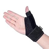DRwelland Reversible Thumb & Wrist Stabilizer splint for BlackBerry Thumb, Trigger Finger, Pain Relief, Arthritis, Tendonitis, Sprained and Carpal Tunnel Supporting, Lightweight and Breathable S/M