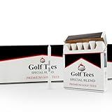 YSDDAOG 120pcs Premium Bamboo Golf Tee 83mm (3.25") Tees | Golf Gifts for Men | Funny Golf Accessory for Golfers | Vintage-Style Tee Case Golf Accessories for Men or Women