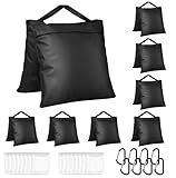 Evekea 8 Packs Sandbags Weight Bags for Photo Studio, Heavy Duty Saddlebag for Canopy, Umbrella Base, Backdrop Stand, Photo Tripod, Picnic Table,Fishing Chair