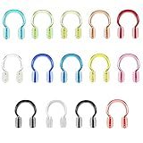 Hurdilen Swimming Nose Clip, 14 Packs Swim Nose Plugs with Waterproof Silica Gel for Kids (Age 7+) and Adults, Multi-Color (Transparent Type)