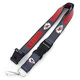 NFL Kansas City Chiefs Team Lanyard, Charcoal