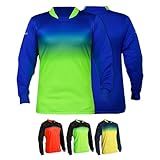 Vizari Vallejo Youth Goalkeeper Jersey – Padded Elbows, Moisture-Wicking, Lightweight & Breathable Soccer Goalie Shirt – Durable 100% Polyester for Kids & Youth Yellow/Black
