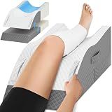 TranquilRelax Leg Elevation Pillows for After Surgery, Wedge Pillow, Grey