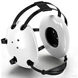 Halloscume 1 Pcs Wrestling Headgear Kids Youth Head Gear Wrestling Adjustable Ear Guard Straps MMA Jiu Jitsu for Men Women Adults (White/black)