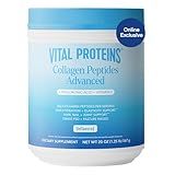 Vital Proteins Collagen Peptides Powder Advanced with Hyaluronic Acid & Vitamin C - 20oz Collagen Protein, Unflavored, 28 Servings