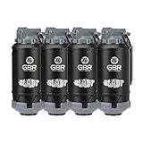 Lancer Tactical GBR Outdoor 130 Round Eco-Friendly Reusable Spring Powered ABS BB Impact Shower for Airsoft Grenades-4 Pack (Black)
