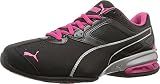 PUMA Women's Tazon 6 Sneakers, Puma Black/Puma Silver/Beetroot Purple, 8.5 M