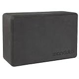 Manduka Foam Yoga Block - Recycled EVA Foam Block with Ergonomic Support, Yoga Equipment, Home Gym Accessory, & Pilates Tool, Lightweight for Travel, High Density, Comfortable Edges