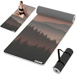 HAHE Yoga Mat Thick 8MM 1/3" Eco-Friendly POE Non Slip Pilates Mat