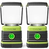 Consciot 1000LM Battery Powered LED Camping Lantern, 4 Light Mode, Dimmable