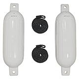 Extreme Max 3006.7201 BoatTector Inflatable Fender Value 2-Pack - 6.5" x 22", White