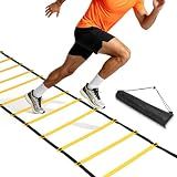 Tuewuqo 20-Ft Agility Ladder - 12 Rung Speed Training Kit