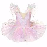 High-Stretch Professional Ballet Tutu for Girls 3-11, Classical Pancake Performance Dress, Stiff Tulle Ballerina Costume for Intensive Stage Rehearsals & Shows (US, Age, 10 Years, 11 Years, Pink)