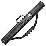 Adhafera Pool Cue Case, 2 X 2 Hard Pool Stick Case, Made of Faux Leather Billiards Accessories