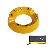 DDonglai Rotating Bowling Ball Cup Holder with Bowling Towel Set, Bowling Ball Display Cup Holder with Bowling Towel, Spining Bowling Ball to Clear
