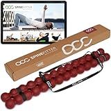 SPINEFITTER by SISSEL Purple Red | Massage Device for Back & Balance | Back Trainer Relieves Tension & Blockages | Ideal for Pilates and Yoga | for Relaxation of The Spine | for Home & Professional