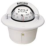 Ritchie Explorer Flush Mount Compass, White (F-50W)
