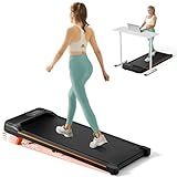 Abonow Walking Pad, 2.5HP Walking Pad Treadmill,2 in 1 Portable Under Desk Treadmill 265lb Weight Capacity,Walking Machine with Incline for Home Small,Remote Control,LED Display