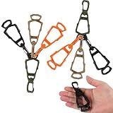 8 Pcs Glove Holder Clip Set, Work Safety Glove Holder Clip, Heavy-Duty Grip, Rotating Connector, Non-Marking Teeth, Lost-Prevention, for Construction, Warehouse, Landscaping, HVAC, Fishing