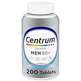 Centrum Silver Men's 50+ Multivitamin with Vitamin D3, B-Vitamins, Zinc for Memory and Cognition - 200 Tablets