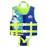 Gogokids Toddler Swim Vest, Premium Swim Vest for Kid Swimming Jacket for 30-40-50-60-70-80 Lbs Girls and Boys, Toddler Floaties Swimming Aid with Dual Safety Strap for 2-9 Years in Pool/Puddle/Beach