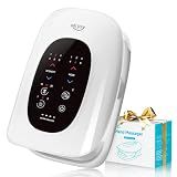 ALLJOY Hand Massager with Heat and Compression, Knuckle Stretching and Hand Massage, 6 Modes 6 Intensities 3 Heat for Arthritis and Carpal Tunnel Relief, Gifts for Women Men(White)